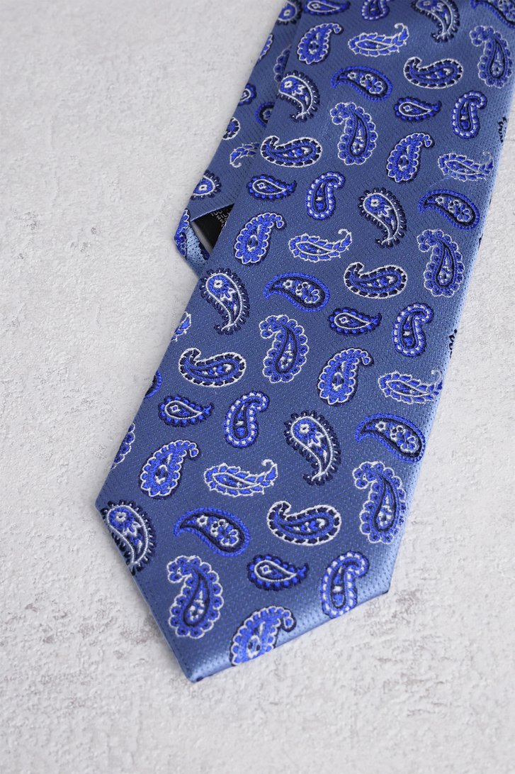 Cravate bleue avec motif paisley de Liberty Island pour Hommes