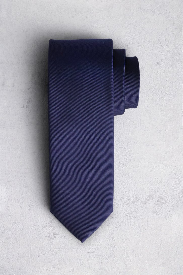 Cravate navy avec motif rayé de Liberty Island pour Hommes
