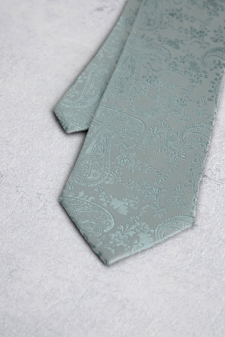 Photo produit 1 de Cravate vert clair à motif cachemire de Liberty Island pour Hommes