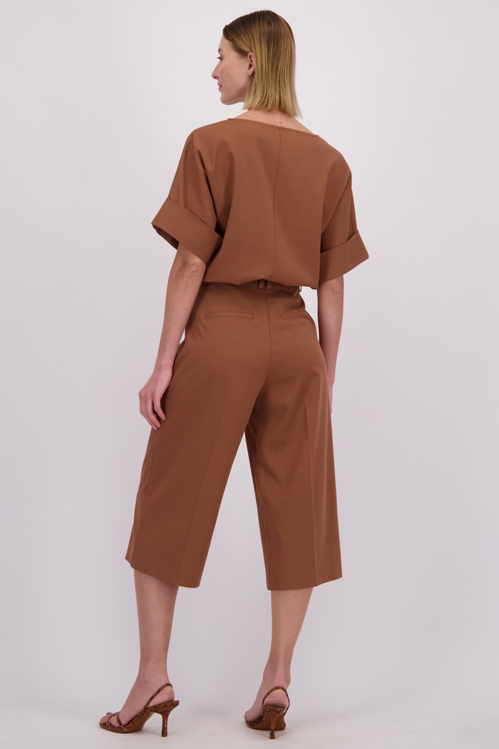 Le dos de Culotte brune avec plis de D'Auvry pour Femmes