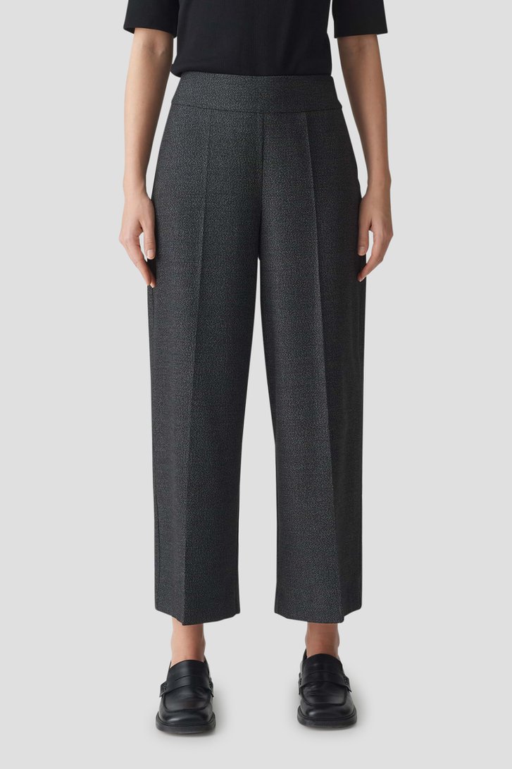 Culotte ecru-noir chinée - longueur 7/8 de Opus pour Femmes