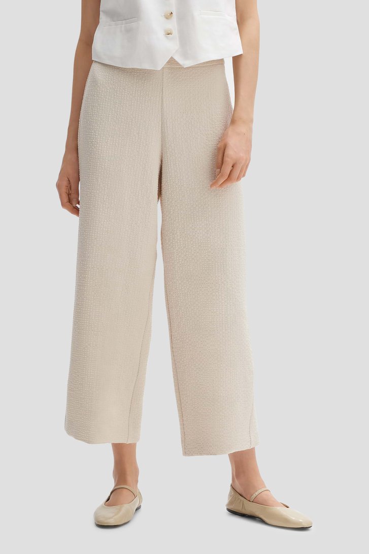Culotte large beige - longueur 7/8 de Opus pour Femmes