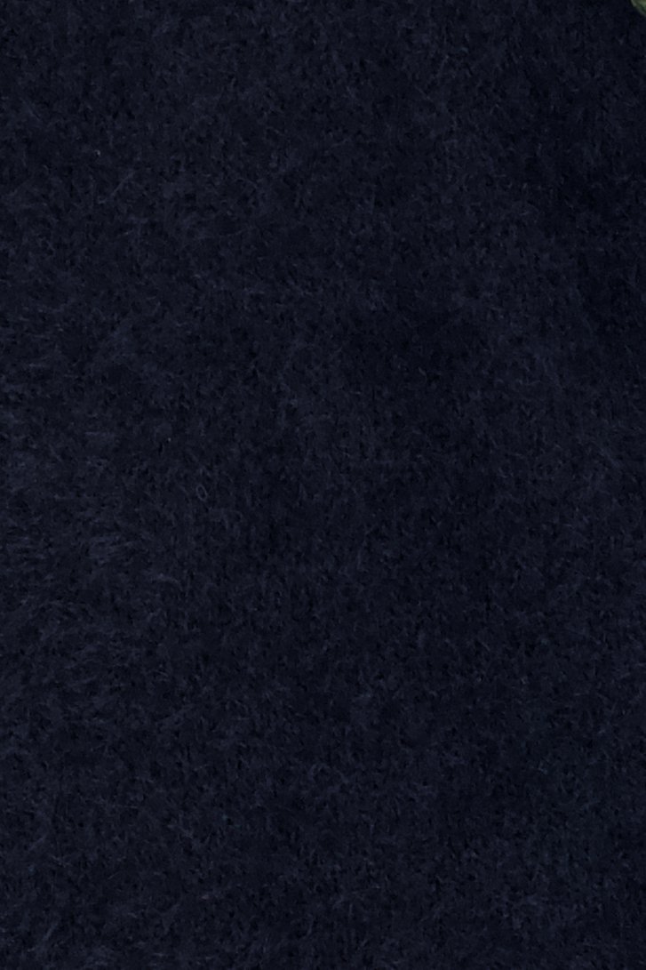 Débardeur pelucheux bleu marine avec col en V  de Claude Arielle pour Femmes