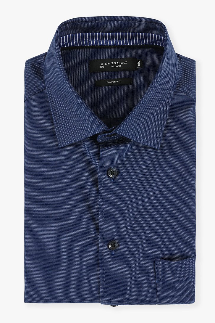 Donkerblauw hemd - comfort fit 