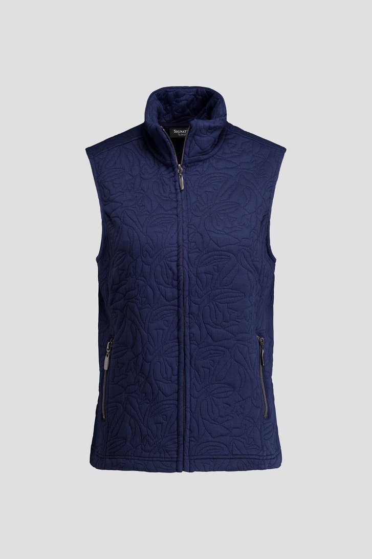 Productfoto 1 van Donkerblauw mouwloos vest door Signature voor Dames
