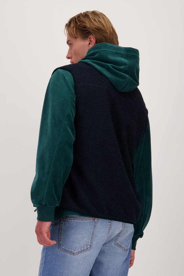 Donkerblauwe bodywarmer - Collectie Metejoor van Ravøtt voor Heren