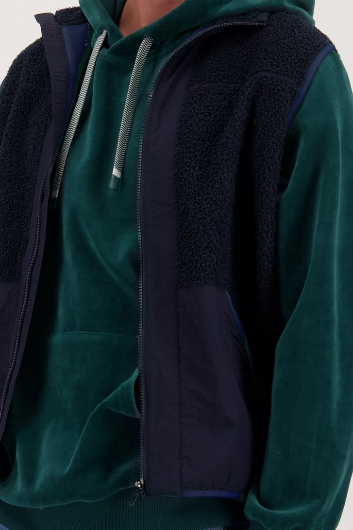 Donkerblauwe bodywarmer - Collectie Metejoor van Ravøtt voor Heren