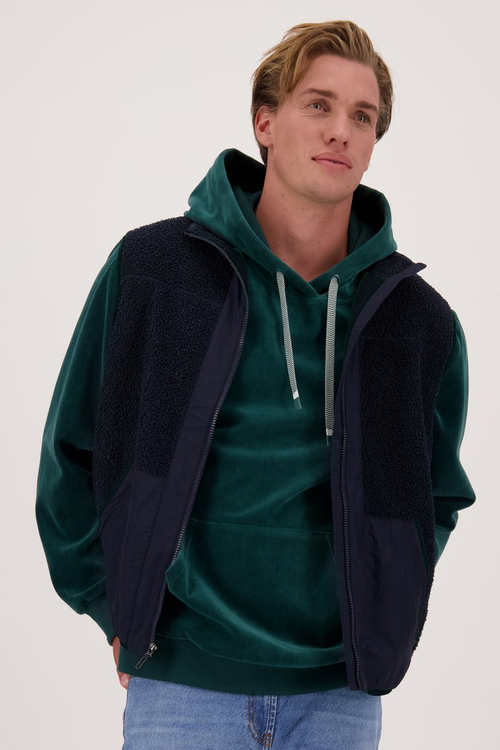 Donkerblauwe bodywarmer - Collectie Metejoor van Ravøtt voor Heren