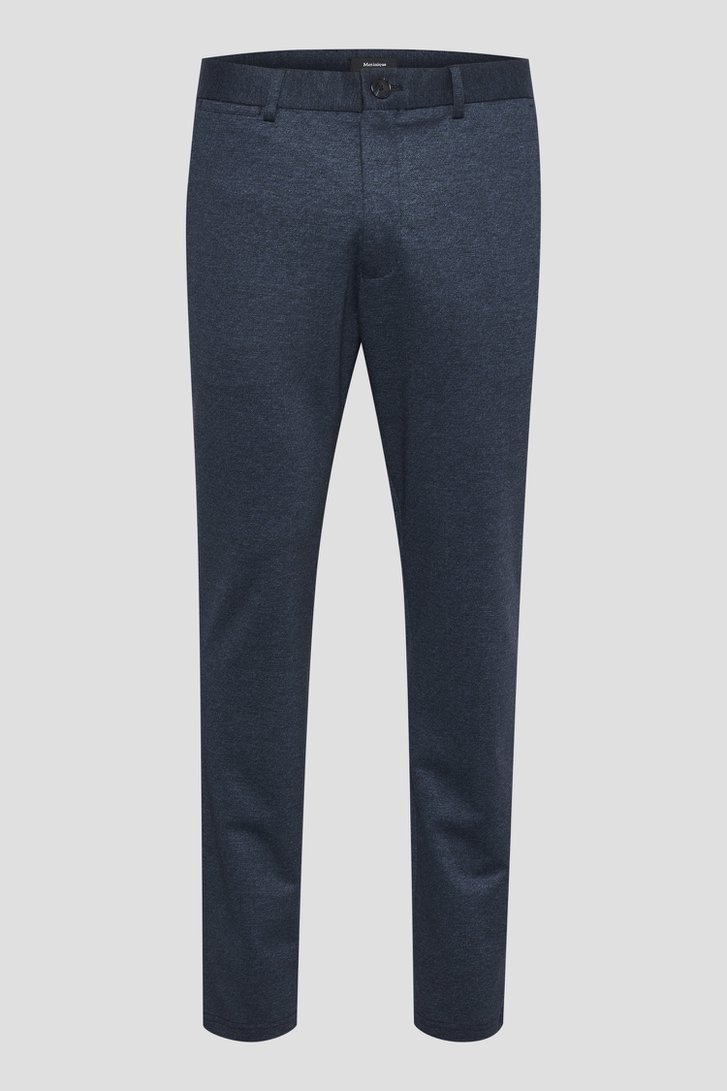 Productfoto 1 van Donkerblauwe broek met stretch door Matinique voor Heren