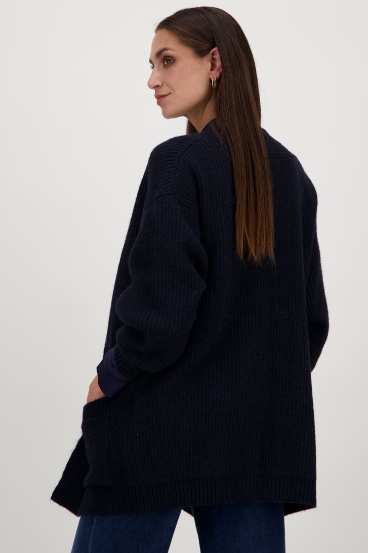Donkerblauwe cardigan van D'Auvry voor Dames