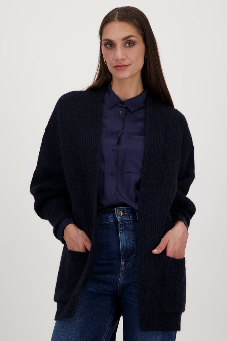 Donkerblauwe cardigan van D'Auvry voor Dames