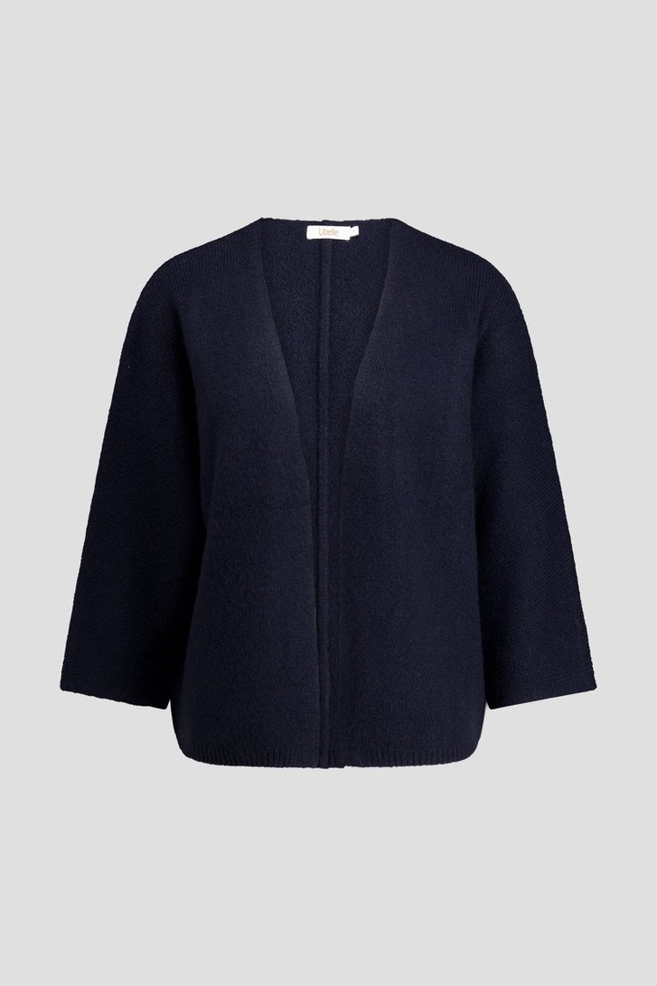 Productfoto 1 van Donkerblauwe cardigan met wol door Libelle voor Dames