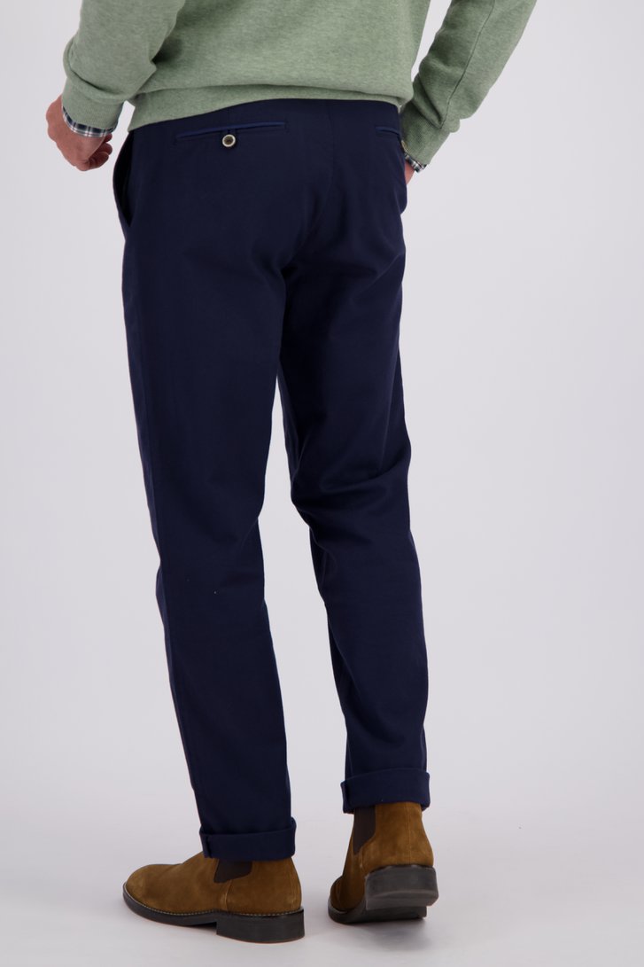 Achterkant van Donkerblauwe chino door Dansaert Blue voor Heren