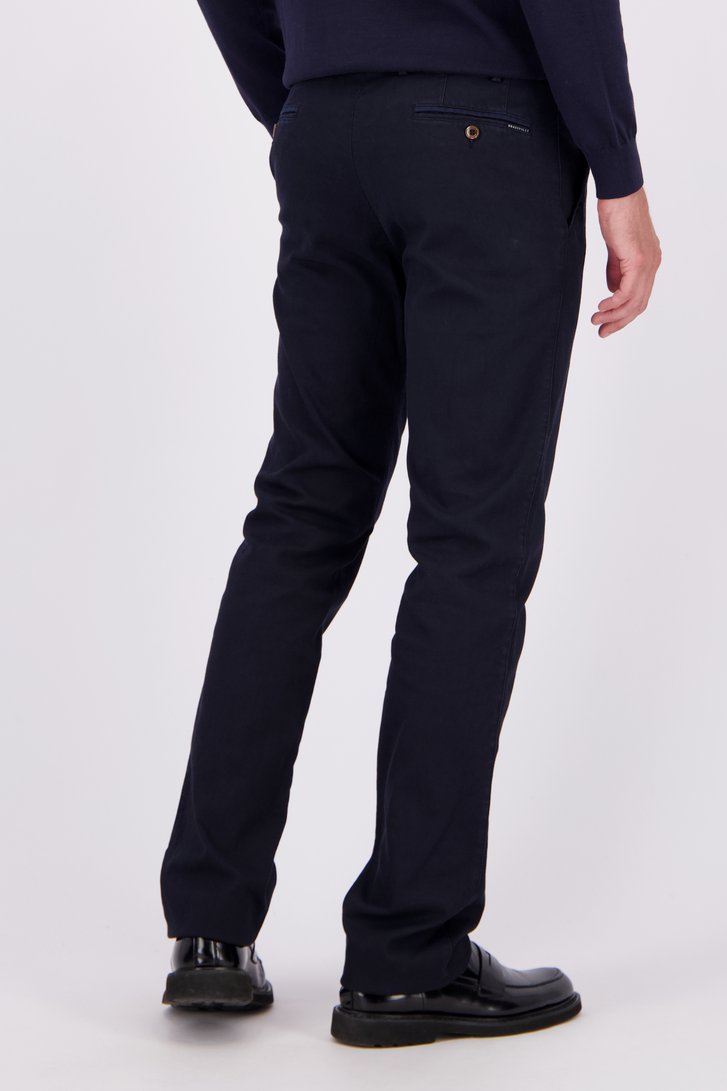 Achterkant van Donkerblauwe chino - Vancouver - Regular fit  door Brassville voor Heren
