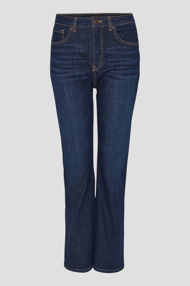 Donkerblauwe flared jeans - 7/8 lengte van Opus voor Dames