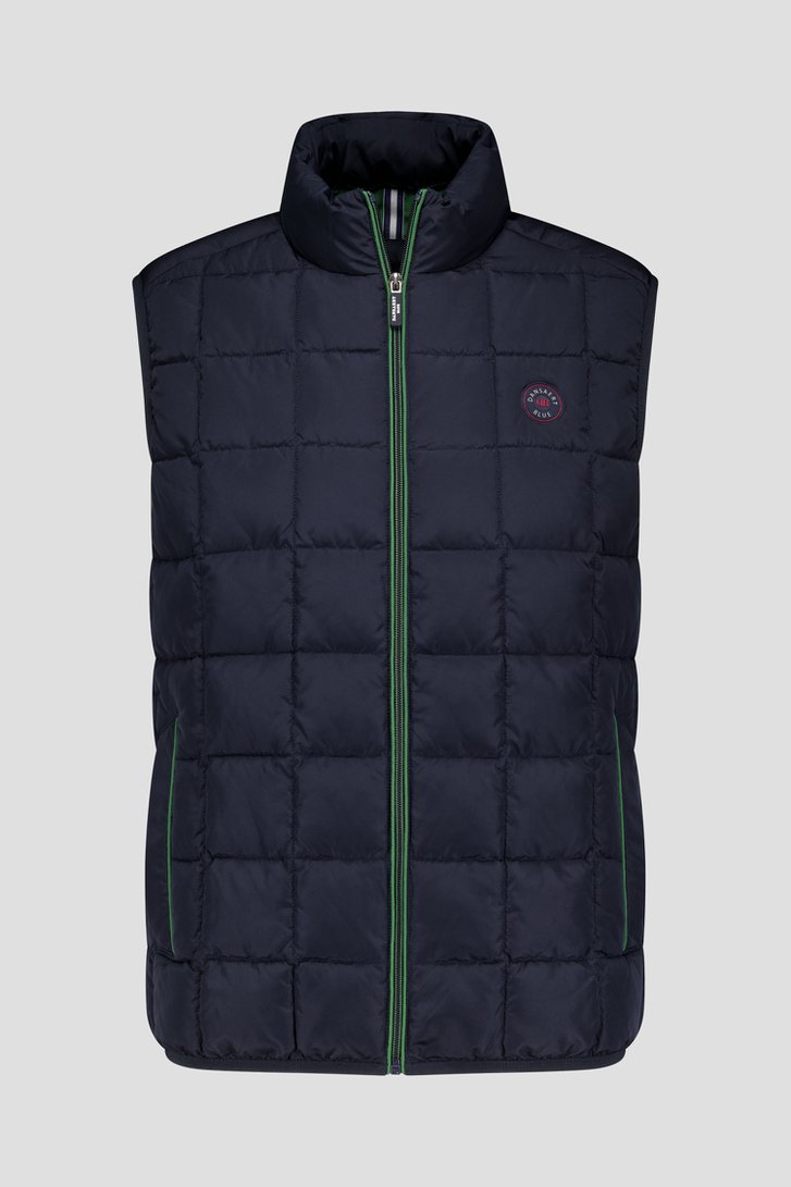 Donkerblauwe gewatteerde bodywarmer van Dansaert Blue voor Heren