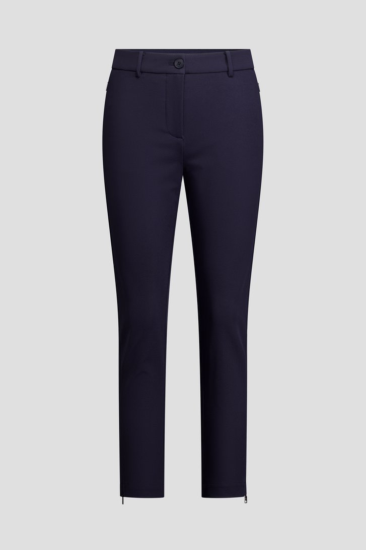 Productfoto 1 van Donkerblauwe golfbroek met elastische tailleband door Dansaert Golf Club voor Dames