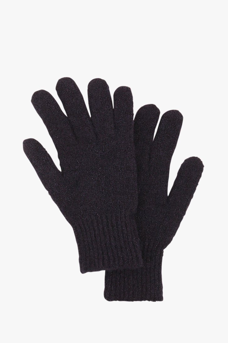 Donkerblauwe handschoenen met subtiele glitter van Liberty Island voor Dames