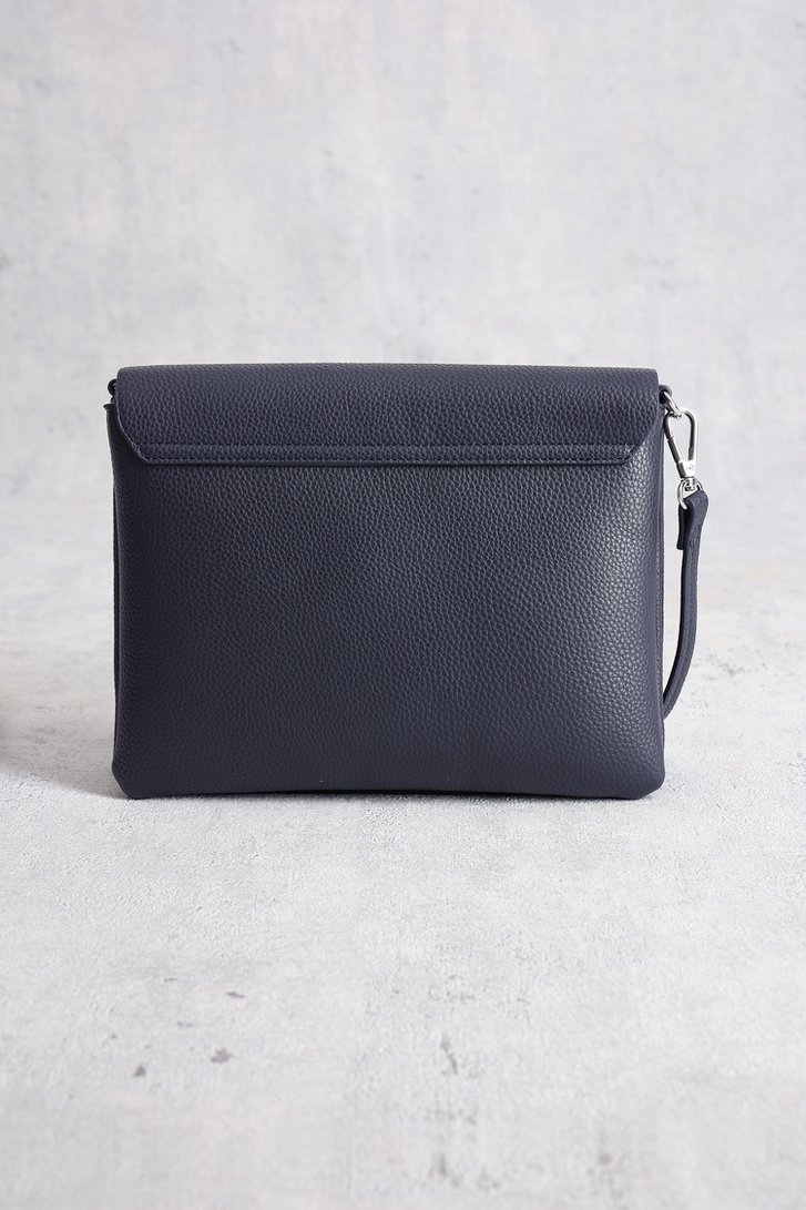 Donkerblauwe handtas met lederlook van Liberty Island voor Dames
