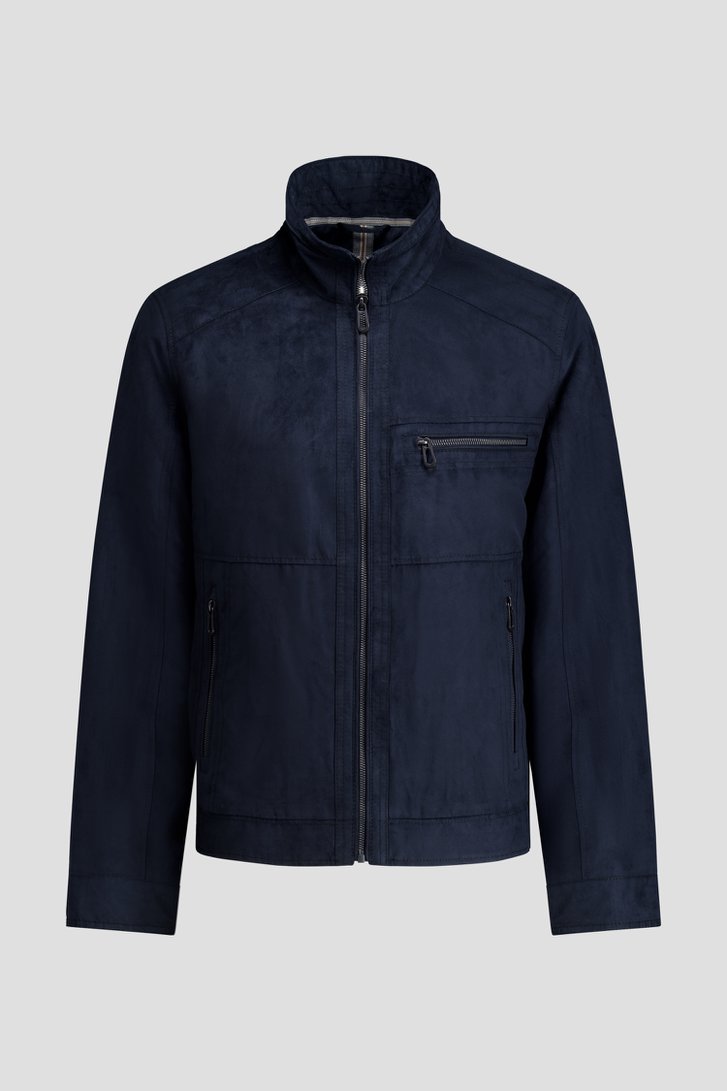 Productfoto 1 van Donkerblauwe jas in faux daim door Gate One voor Heren