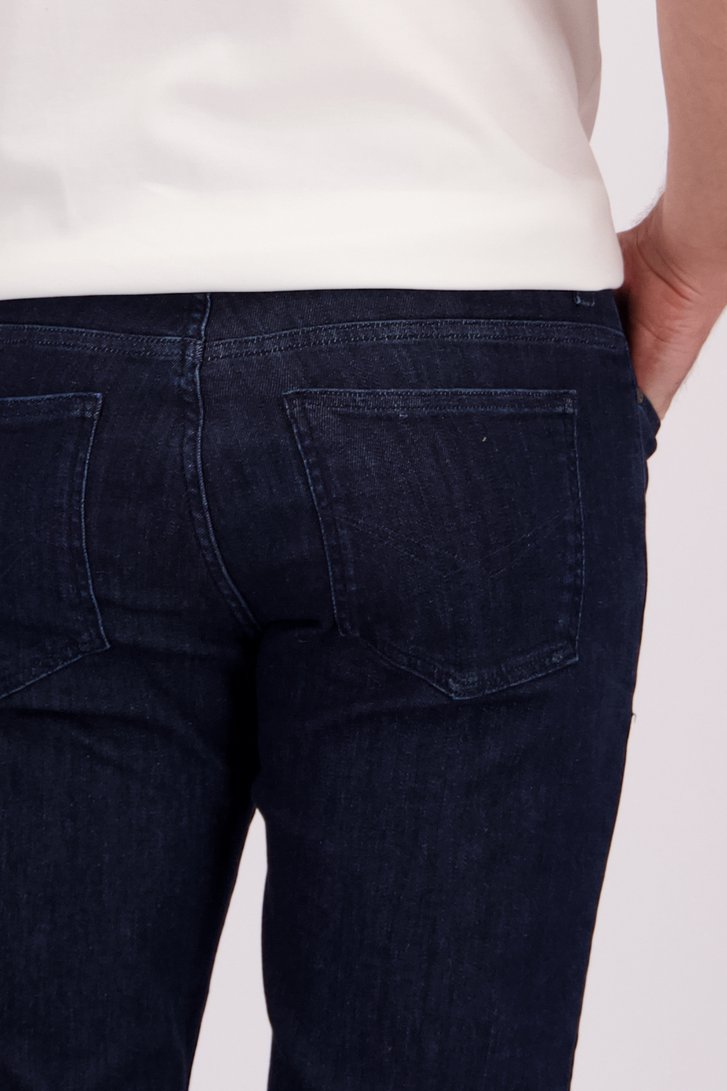 Detail van Donkerblauwe jeans - Jan - comfort fit - L32 door Liberty Island Denim voor Heren