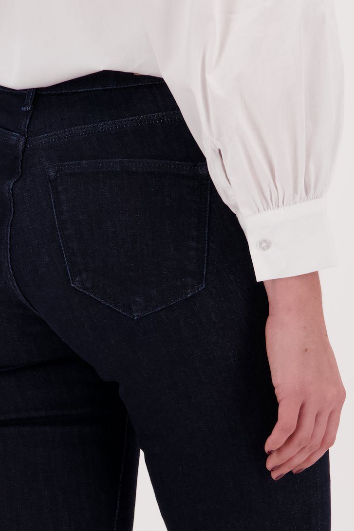 Donkerblauwe jeans - Lily - slim fit - L34 van Liberty Island Denim voor Dames