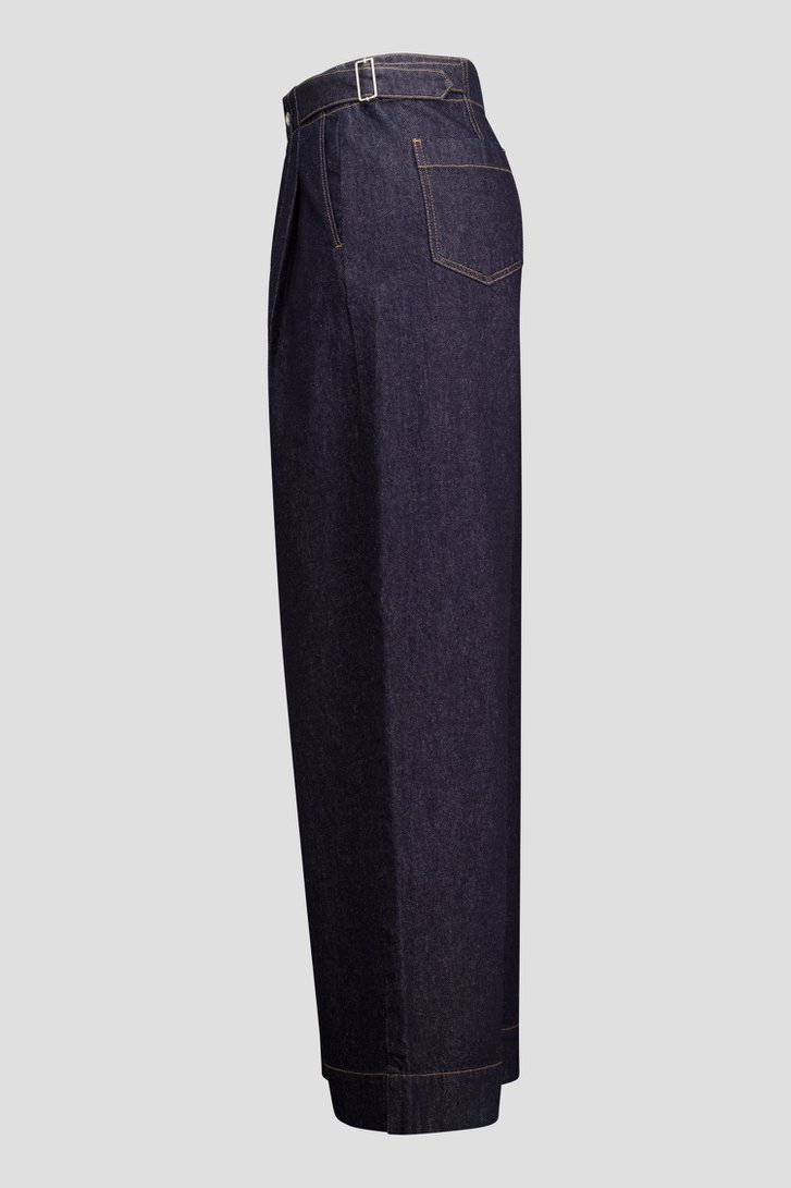 Productfoto 2 van Donkerblauwe jeans met gesp - Wide leg fit  door Liberty Island Denim voor Dames