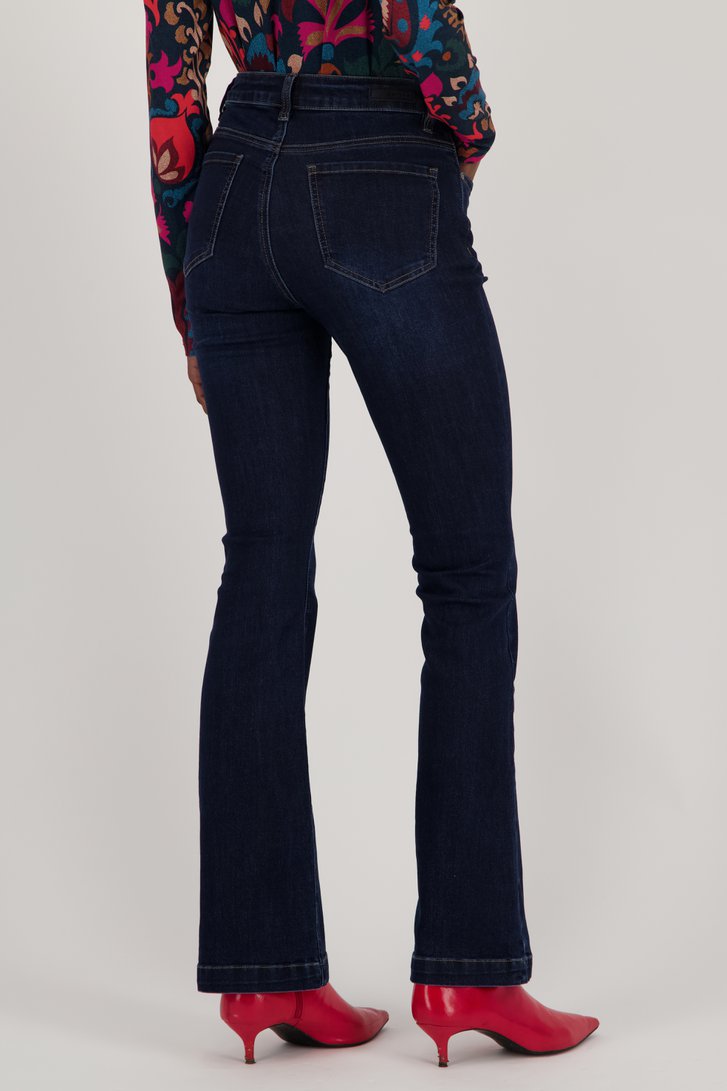 Donkerblauwe jeans met glitters - Flared fit van Geisha voor Dames