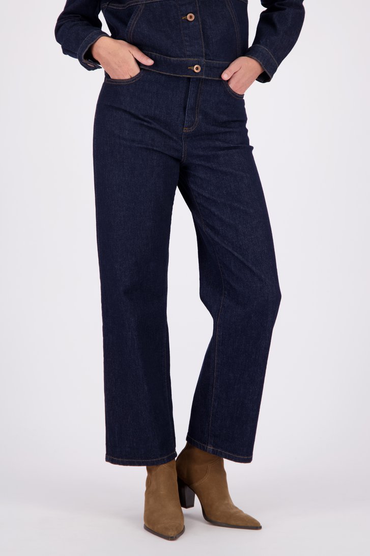 Voorkant van Donkerblauwe jeans met wijde fit door Libelle voor Dames