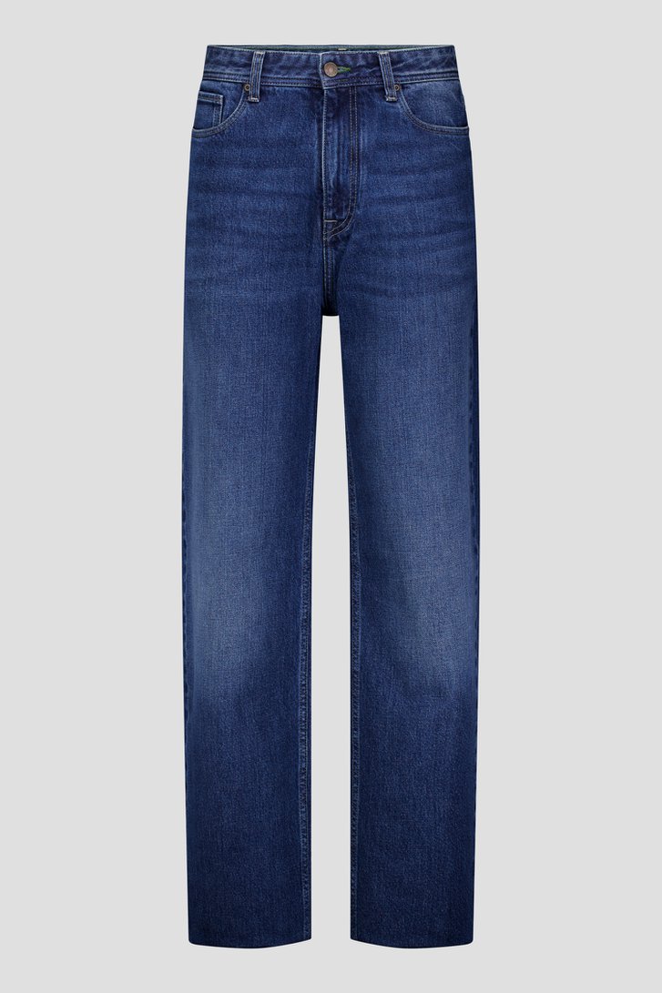 Productfoto 1 van Donkerblauwe jeans – Relaxed fit door Liberty Island Denim voor Heren