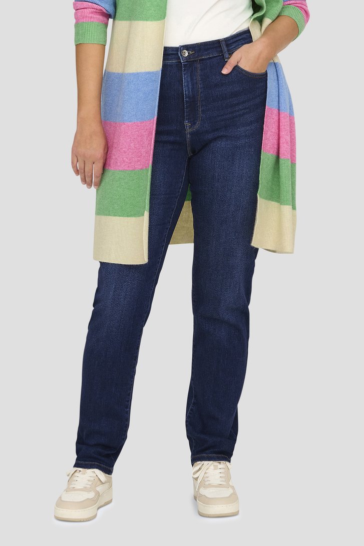 Donkerblauwe jeans - Slim fit van Only Carmakoma voor Dames