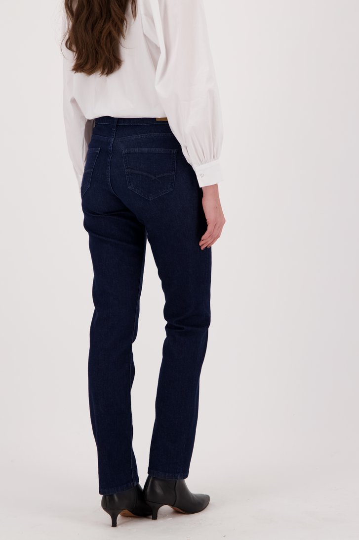 Donkerblauwe jeans - Tammy - straight fit - L34 van Liberty Island Denim voor Dames