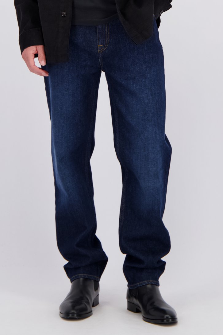 Detail van Donkerblauwe jeans – Tapered fit  door Liberty Island Denim voor Heren