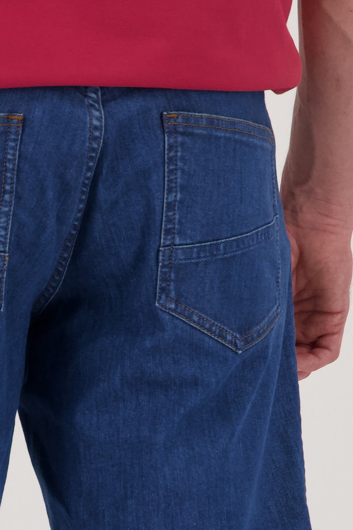 Donkerblauwe jeansshort van Dansaert Blue voor Heren