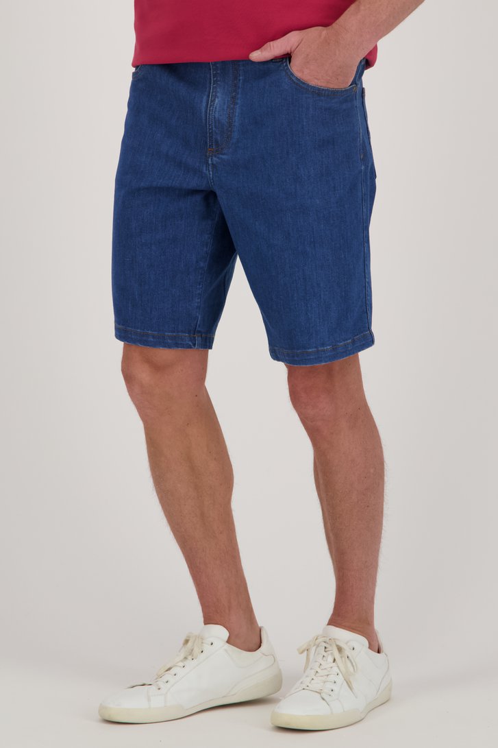 Donkerblauwe jeansshort van Dansaert Blue voor Heren