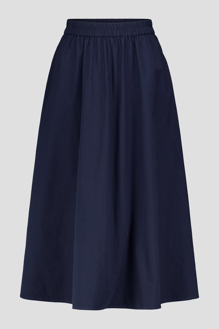 Productfoto 1 van Donkerblauwe katoenen rok door Liberty Island voor Dames