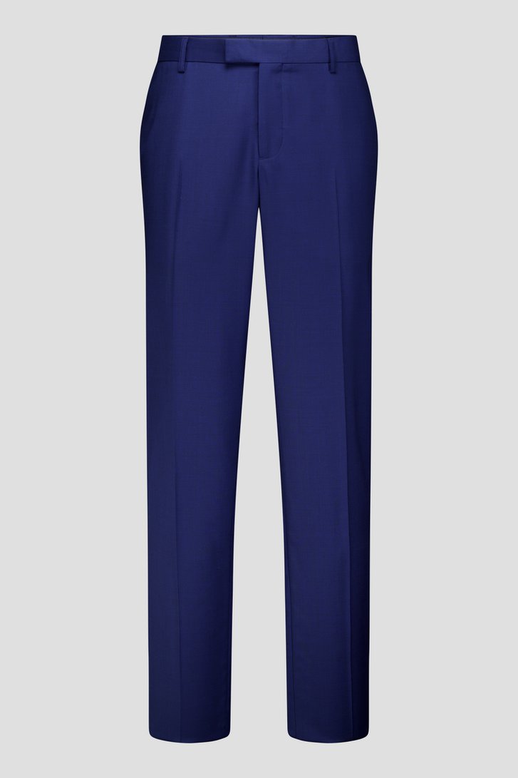 Productfoto 1 van Donkerblauwe kostuumbroek met wol – Slim fit door Dansaert Black voor Heren