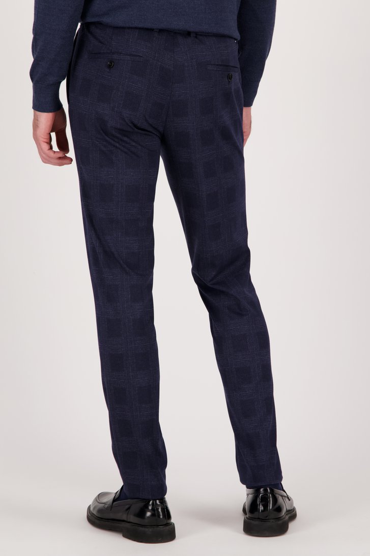 Donkerblauwe kostuumbroek - Simpson-  Slim fit van Dansaert Black voor Heren
