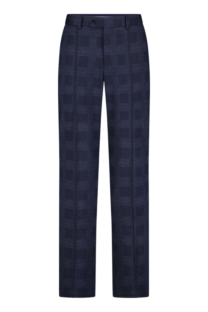 Donkerblauwe kostuumbroek - Simpson-  Slim fit van Dansaert Black voor Heren