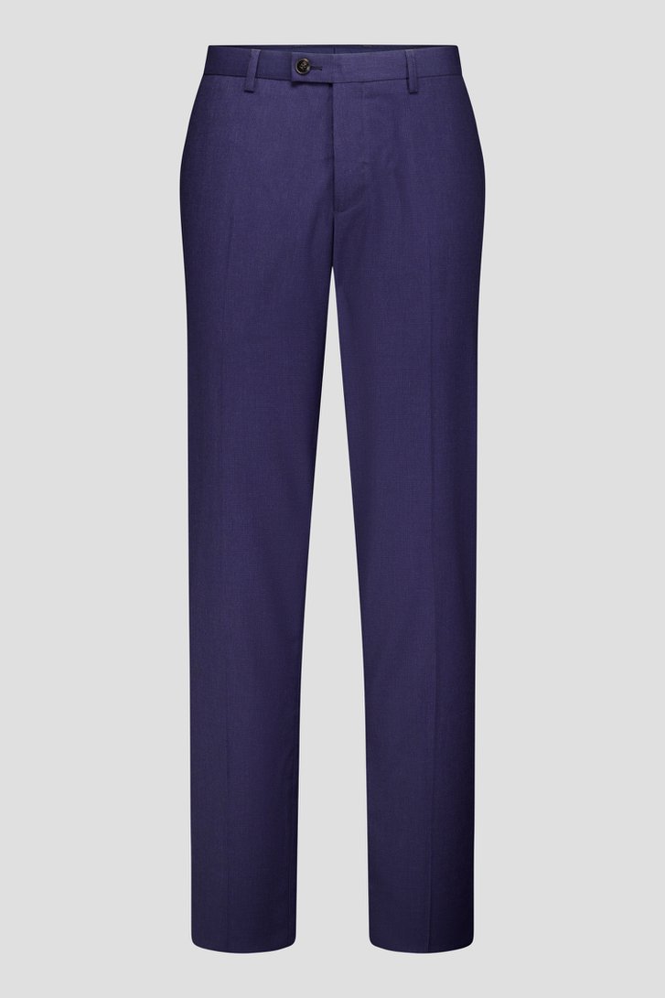 Productfoto 1 van Donkerblauwe kostuumbroek - Slim fit  - Sartre door Dansaert Black voor Heren