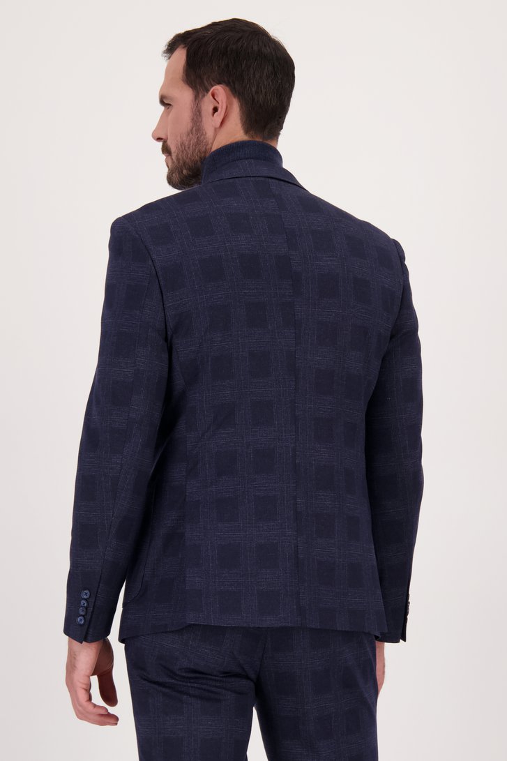 Donkerblauwe kostuumvest - Simpson - Slim fit van Dansaert Black voor Heren