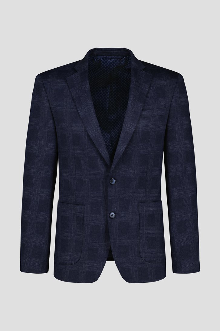 Donkerblauwe kostuumvest - Simpson - Slim fit van Dansaert Black voor Heren