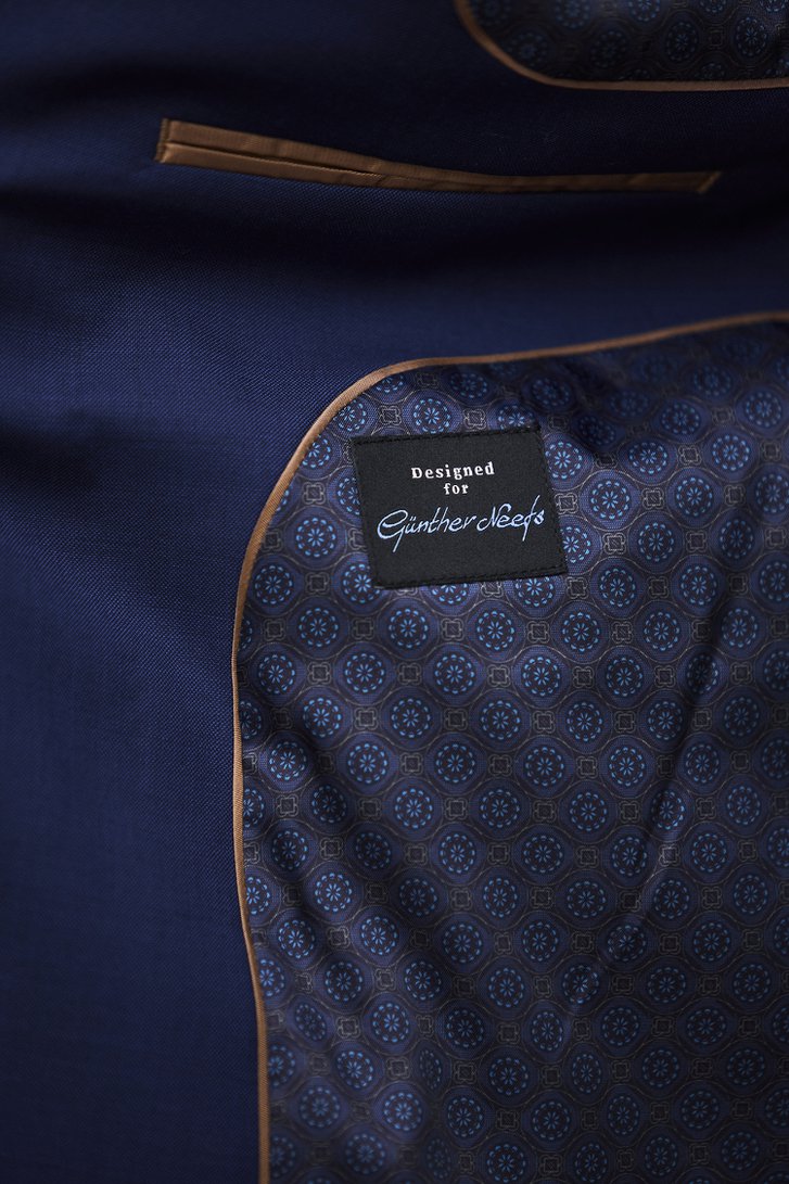 Extra foto 3 van Donkerblauwe kostuumvest - slim fit door Dansaert Black voor Heren