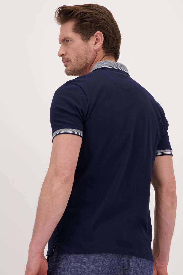 Donkerblauwe polo  van Dansaert Blue voor Heren