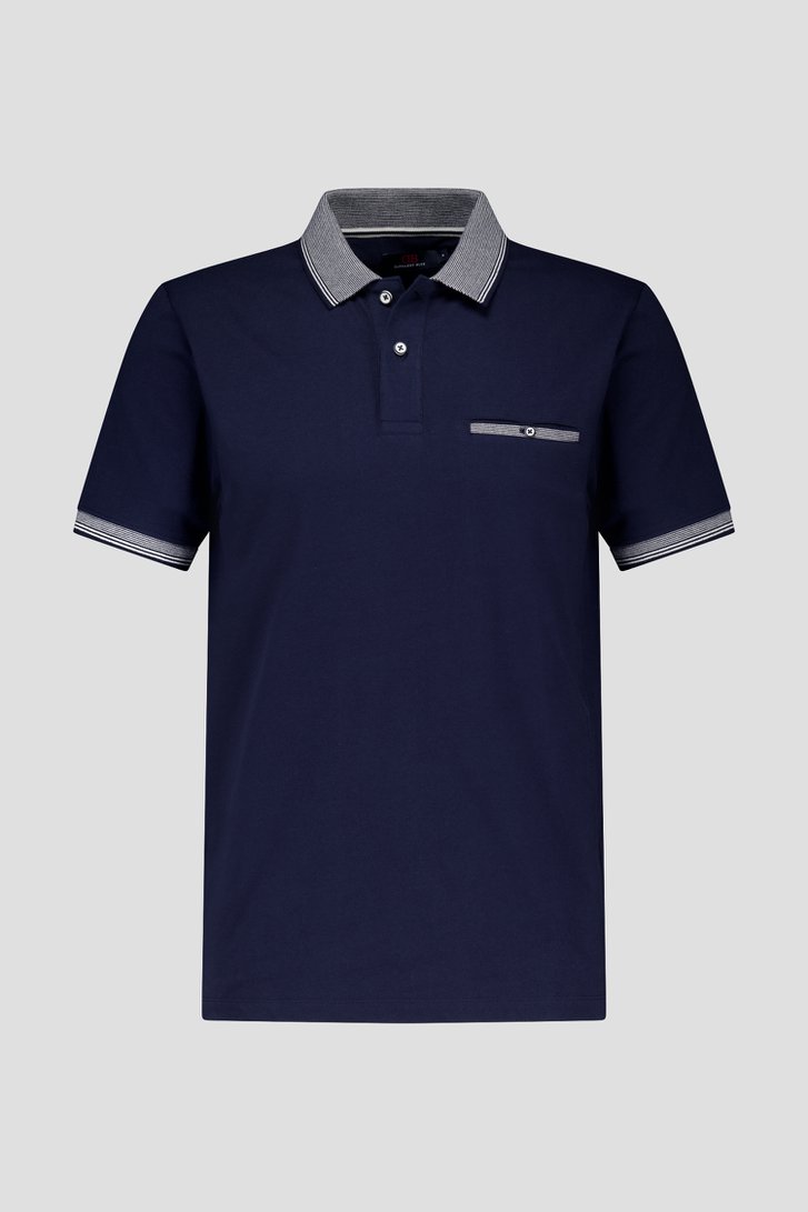 Donkerblauwe polo  van Dansaert Blue voor Heren