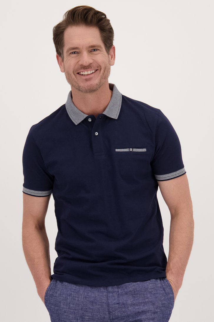 Donkerblauwe polo  van Dansaert Blue voor Heren