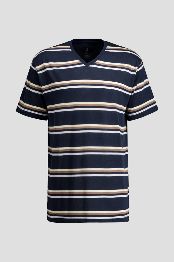 Productfoto 2 van Donkerblauwe pyjama met T-shirt en short door Liberty Island voor Heren