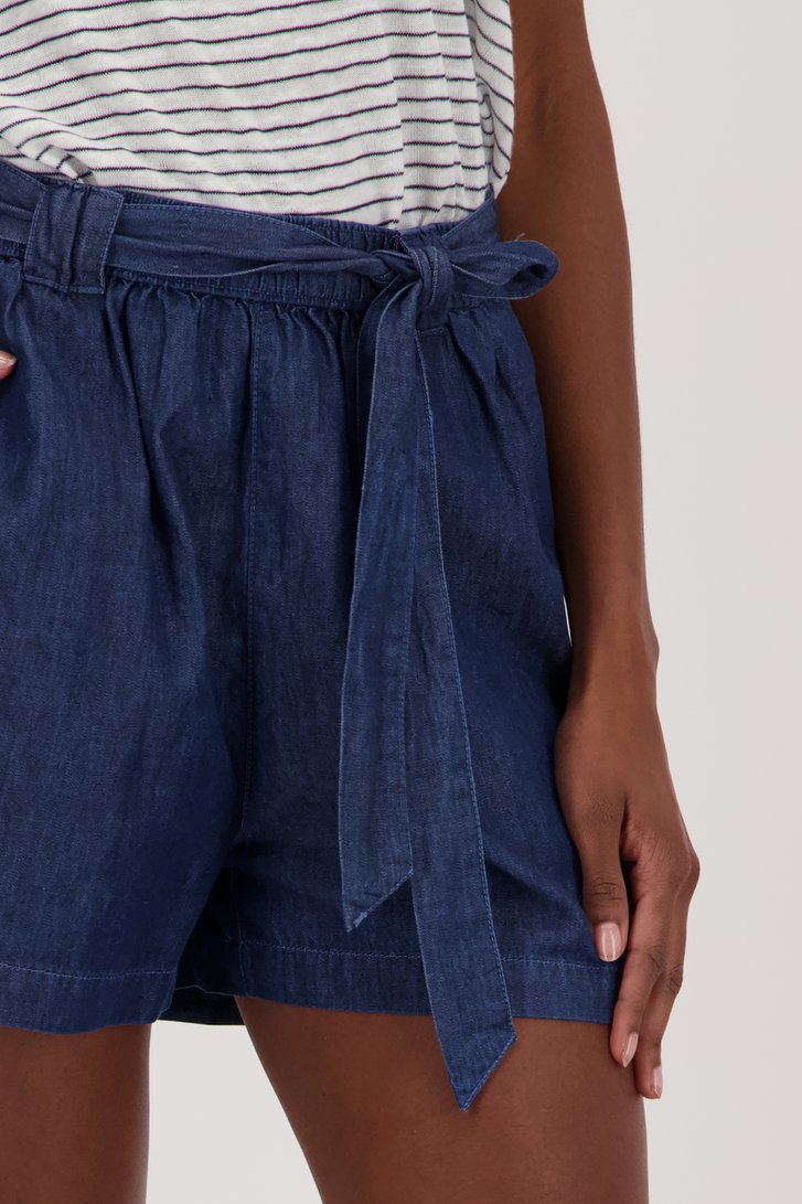 Donkerblauwe short in jeanslook van JDY voor Dames