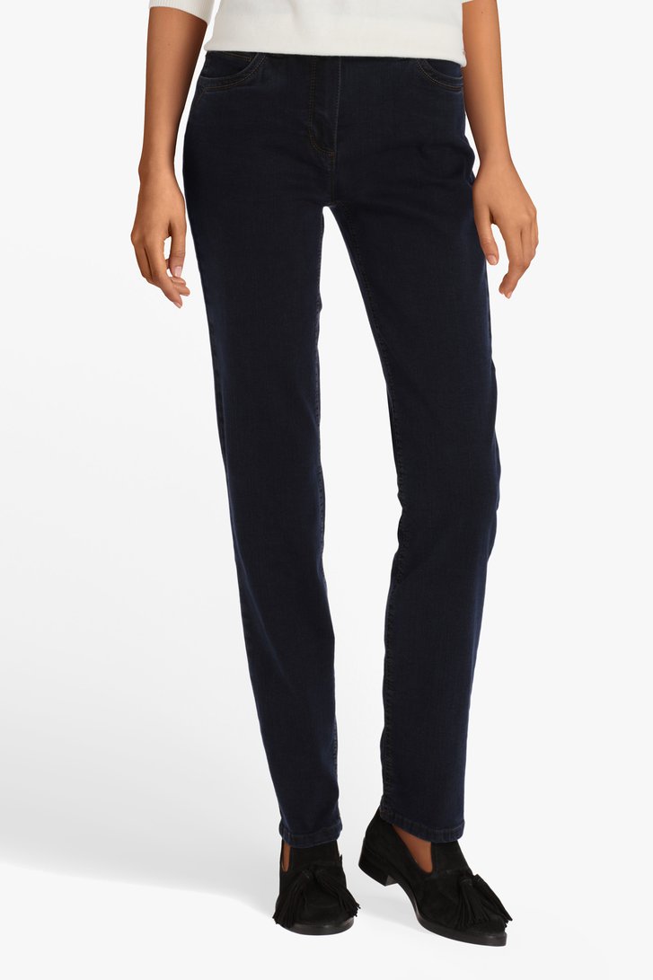Donkerblauwe stretch jeans - slim fit