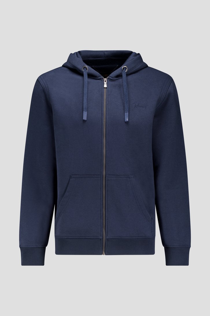 Productfoto 1 van Donkerblauwe sweatervest door Ravøtt voor Heren